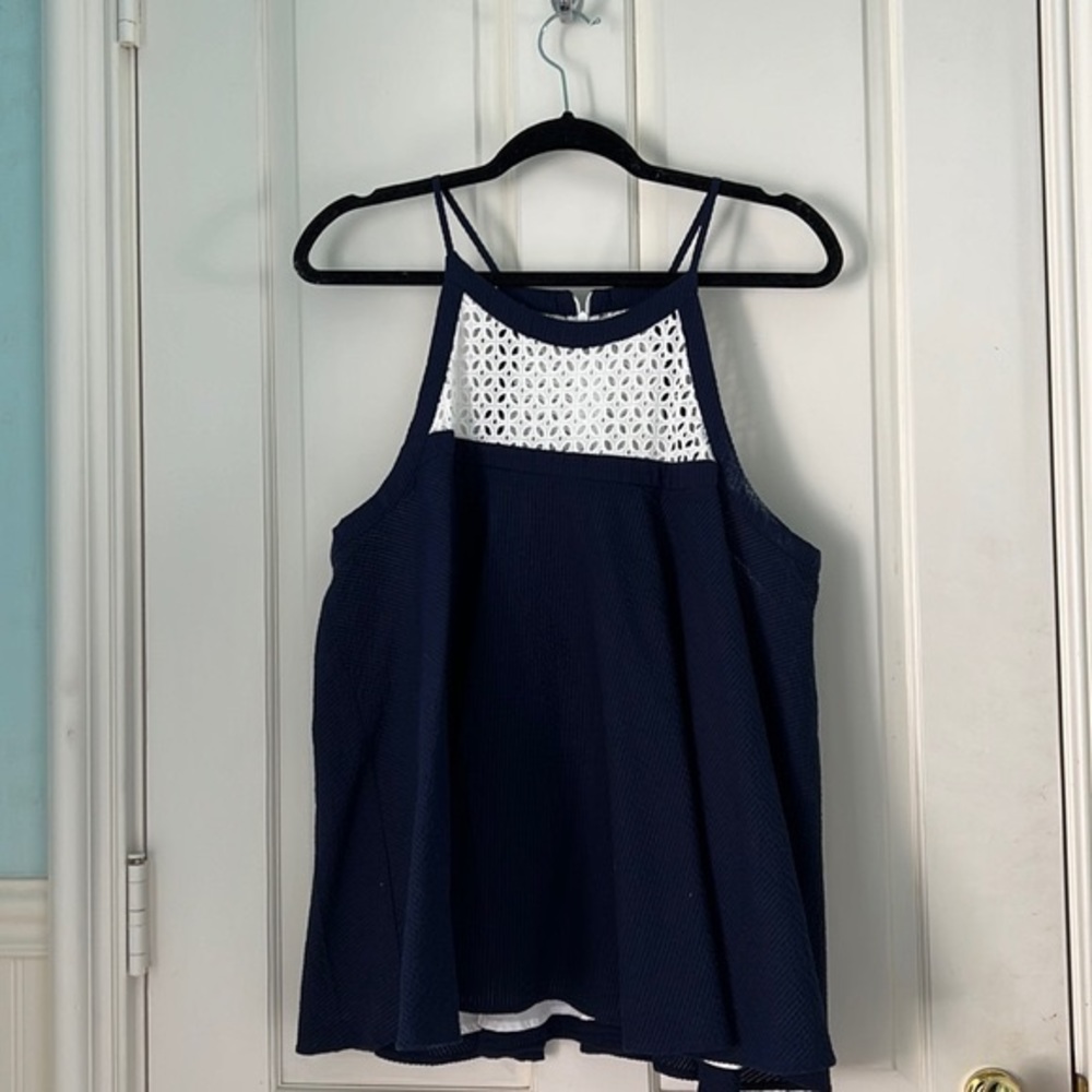 Lauren James Navy Cassidy Swing Blouse